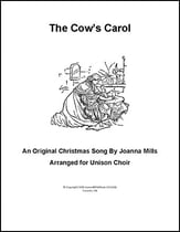 The Cows' Carol Unison choral sheet music cover